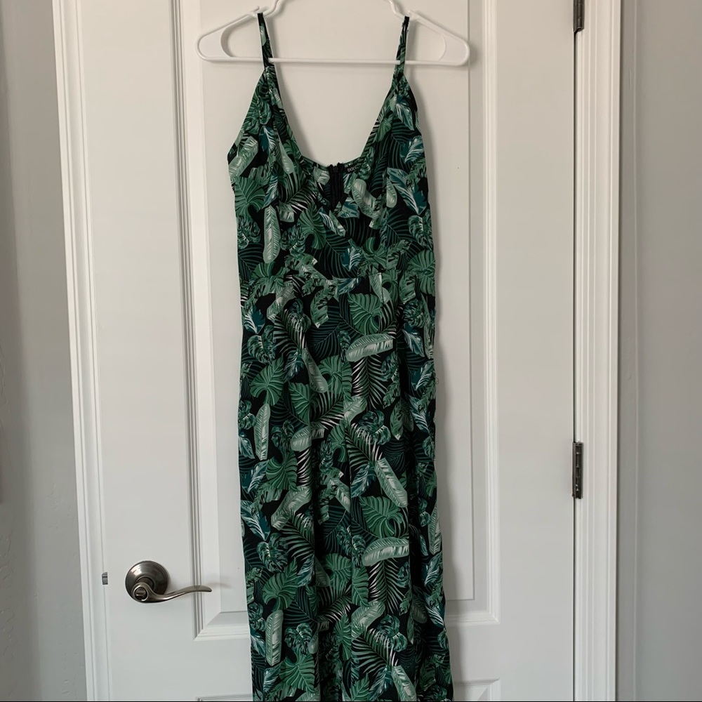 Tropical Green Leaf Romper 🌿